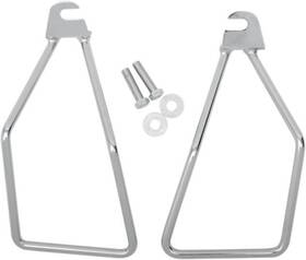 138922 Drag Specialties Ds Chrome Saddlebag Support Brackets Single Bolt Harley Davidson #138922