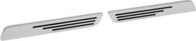 144312 Drag Specialties Ds Ball-milled Saddlebag Latch Inserts Chrome Harley Davidson #144312