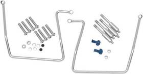 144314 Drag Specialties Ds Chrome Saddlebag Support Brackets Harley Davidson Dyna #144314