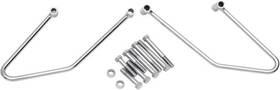 144315 Drag Specialties Ds Chrome Saddlebag Support Brackets Harley Davidson Fatboy/softail #144315