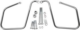 173874 Drag Specialties Saddlebag Support Brackets Chrome Harley Davidson Dyna
