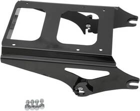 174006 Drag Specialties Quick-detach Tour Box Mount Gloss Black #174006 Harley Davidson