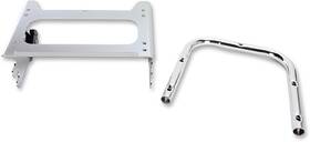 174127 Drag Specialties Quick-detach Tour Box Mount Chrome #174127 Harley Davidson