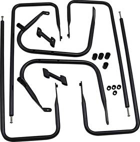 Drag Specialties 3501-1248 Saddlebag Rail - Black Fl 09-13