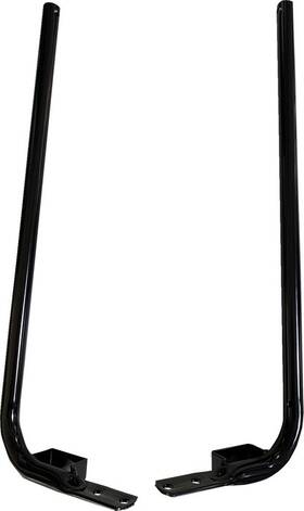 3501-1973 Drag Specialties Saddlebag Support Brackets Black #264579 Harley Davidson