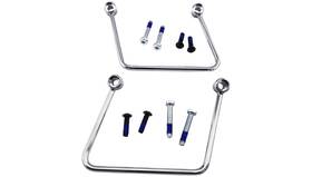 3521-0129 Drag Specialties Chrome Saddlebag Support Brackets