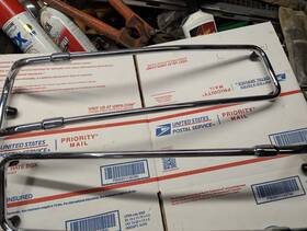 53640-10 Dresser Harley Davidson Saddlebag Lid Rails 1993 And Later Tiring Models