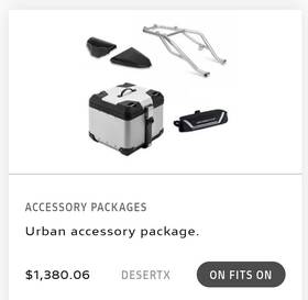 97981181aa Ducati Desert X Urban Accessory Package