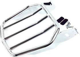 Bb220ch Eagle Skull Custom Tapered Sport Luggage Rack Rear Carrier Chrome For Harley Davidson