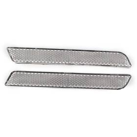 Earthoee 331234264969 Silver Reflectors Saddlebag Smoke Cover For Harley Touring Road King Fltr 14-18