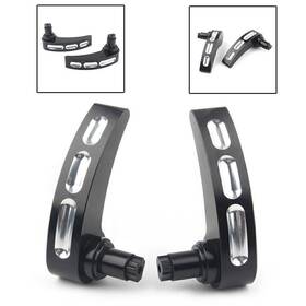Earthoee 550725362568 Cut Saddlebag Lid Lifter Latch Levers For Harley Road Glide 2014-2017 Black Usa