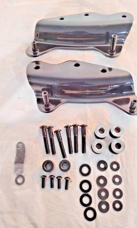Hd-13-b-f001 Ecotric 4-point Docking Hardware Kit Fits 2009-2013 Harley Road King Flhr