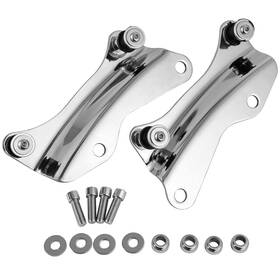 Hd-14 Ecotric Chrome 4 Point Docking Hardware Kit Compatible With 2014-2024 Harley