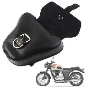 Enen-tradingusa 612050723398 Side Cover Bag Pu Leather Black For T100 Scrambler 1200 Xc Xe Motorcycle