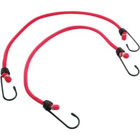 06645 Erickson 8mm X 13 In. Vinyl Coated Steel Bungee Cord Set 2-pack