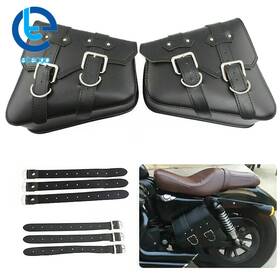 404455 Etecgo Pu Leather Luggage Tool Saddlebag Motorcycle Saddle Bags For Sportster 883 Dyna