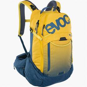 100117612-s Evoc 100117612-s/m Trail Pro Protector Backpack 26l - Curry/denim Small/medium