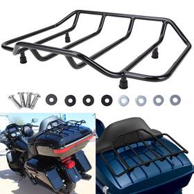 Mashloooo8ooo21-bk-1f Eway Tour Pack Pak Trunk Luggage Top Rack For Harley Road King Electra Glide Ultra Fl