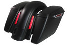 Fae10rf3-5-together Fairingplus Black Harley Both No Cutouts Rear Fender Light Saddlebags