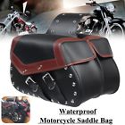 Fja2189691 Unbranded Motorcycle Leather Side Saddle Bag Storage For Harley Sportster
