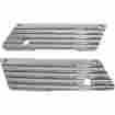 04-50-1 Flhrse3 Joker Machine Saddlebag Latch Covers Finned Chrome Harley Cvo 2007
