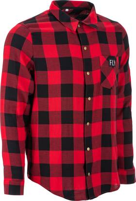 354-6392l Fly Racing Tek Flannel Red/black Large - Performance And Comfort
