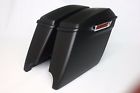 Fsb2015001022 Fairingplus 2014 Harley Davidson Extended Stretched Saddle Bags With New Latches-matt Black
