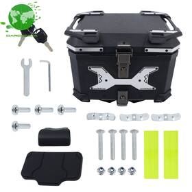 1630314 Gardenice 45l Motorcycle Hard Trunk Aluminum Rear Luggage Waterproof Rustproof Dustproof