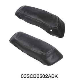 E-03scb6502abk Grandorange 2x Saddlebag Lids Covers Pu Leather Fit For Harley Touring Flh Flt Model 2014-23