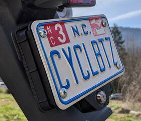 Acii1001 Grifter Hidden Locked Stash Box Behind Motorcycle License Plate