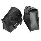 Gsn042878 Mtgi Motorcycle Side Pouch Black Leather Bagspouch Saddlebags Panniers Saddle