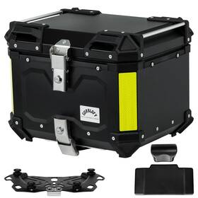 Gbtc-45bl Gurblofy Motorcycle Top Case 45l Aluminum Trunk Tail Box Bag With Anti-th