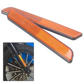 Gzyf 631000118626 For Harley Lower Leg Slider Super Glide Motorcycle Front Fork Reflectors L&r
