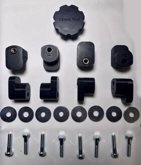 Htpmk750-a Happy Trails Products Pannier Mounts For Rack Tubing Size Of 3/4 Inch 19mm