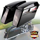 Mpp-hl017001-7f Hard Saddle Bags Saddlebags Fit For Harley Touring Road King Glide Flht 93-13 Us
