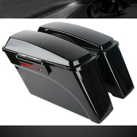 Hard Saddlebags Trunk With Lid Latch&key For Harley Touring Electra Glide 1994-2013