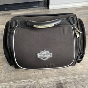 Harley Davidson 157770285670 Rear Tail Premium Luggage Bag With Rain Cover-black