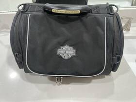Harley-davidson 225580195541 Rear Tail Premium Luggage Bag With Rain Cover Black