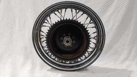 41407-62 Harley Davidson Sportster Ironhead 16in Chrome Rear Wheel And Drum Good Condition