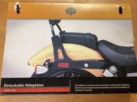 52124-09a Harley-davidson New Genuine Detachable Sideplates Dyna/ Fxr Black 52124-09