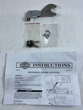52300518 Harley-davidson Genuine Holdfast Locking Latch-tour Pak Mount Chrome 52300518 Harley-davidson Genuine Holdfast Locking Latch-tour Pak Mount Chrome