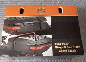 53000343 Harley-davidson Tour-pak Latch And Hinge Kit Chrome
