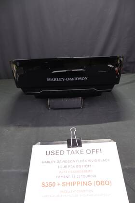 53000348bjm Harley-davidson Oem Tour Pak Bottom Vivid Black 14 23 Touring