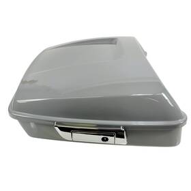 53000402exu Harley-davidson Oem Chopped Tour-pak Luggage - Billiard Gray / 2014