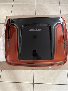 53000683ewu Harley-davidson Oem Tour Pack Pak King Top Lid Cover 14-25 Helix Whiskey Raven Neat Cvo
