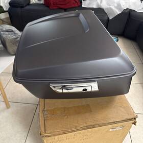 53000775efc Harley-davidson King Tour Pak Pack Industrial Gray Denim Chrome Hardware 2014-23 Touring