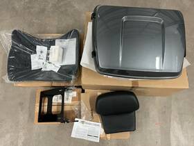 53000867esz Harley-davidson Touring Chopped Tour Pack Pak Gauntlet Gray Metallic / Black Oem