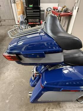 53000900exk Harley-davidson Detachable Tour Pak With Mounting And Custom Dynamics Tail Light