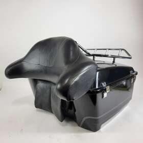 53121-06 Harley-davidson 95-23 Electra Glide Ultra King Tour Pack Pak Trunk Backrest Vivid Black