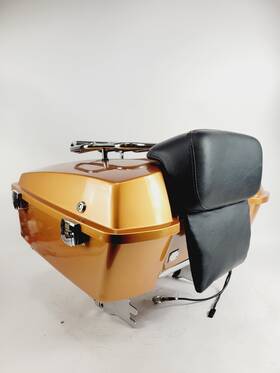 53217-08 Harley-davidson 2008 108th Anniversary Edition Gold Tour Pak With Backrest And Mount